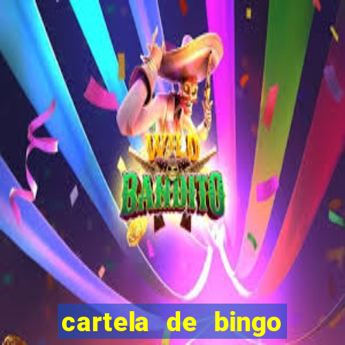 cartela de bingo pra imprimir